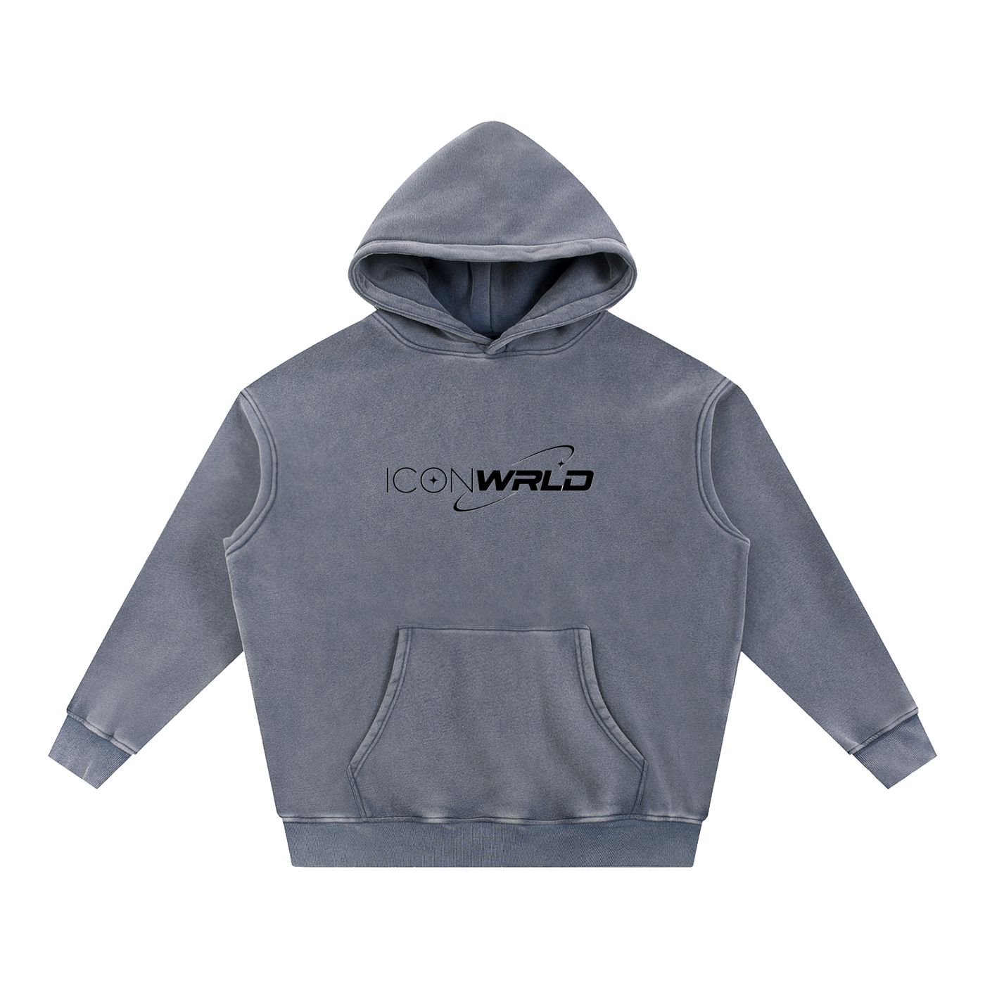 Snow Wash Fleece Oversize Hoodie