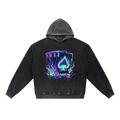 Vintage Washed Gradient Fleece Hoodie