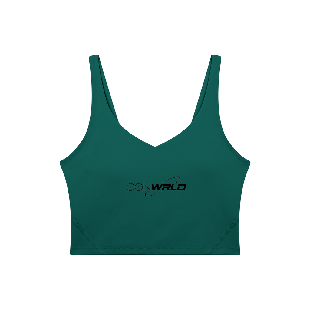 Women's V-Neck Yoga Sports Bra