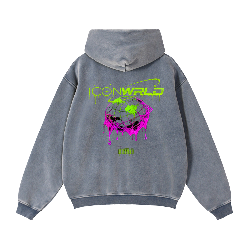 Zip-Through Boxy Fleece Hoodie