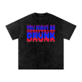 Snow Washed Oversized Cotton T-Shirt