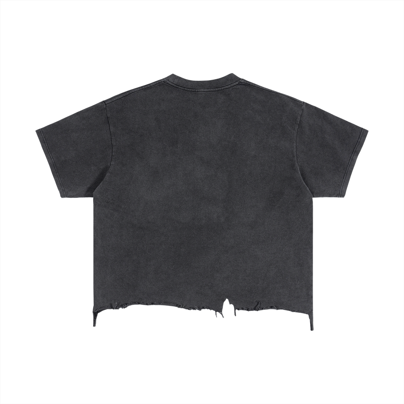 HUSTLE Vintage Distressed Hem T-Shirt