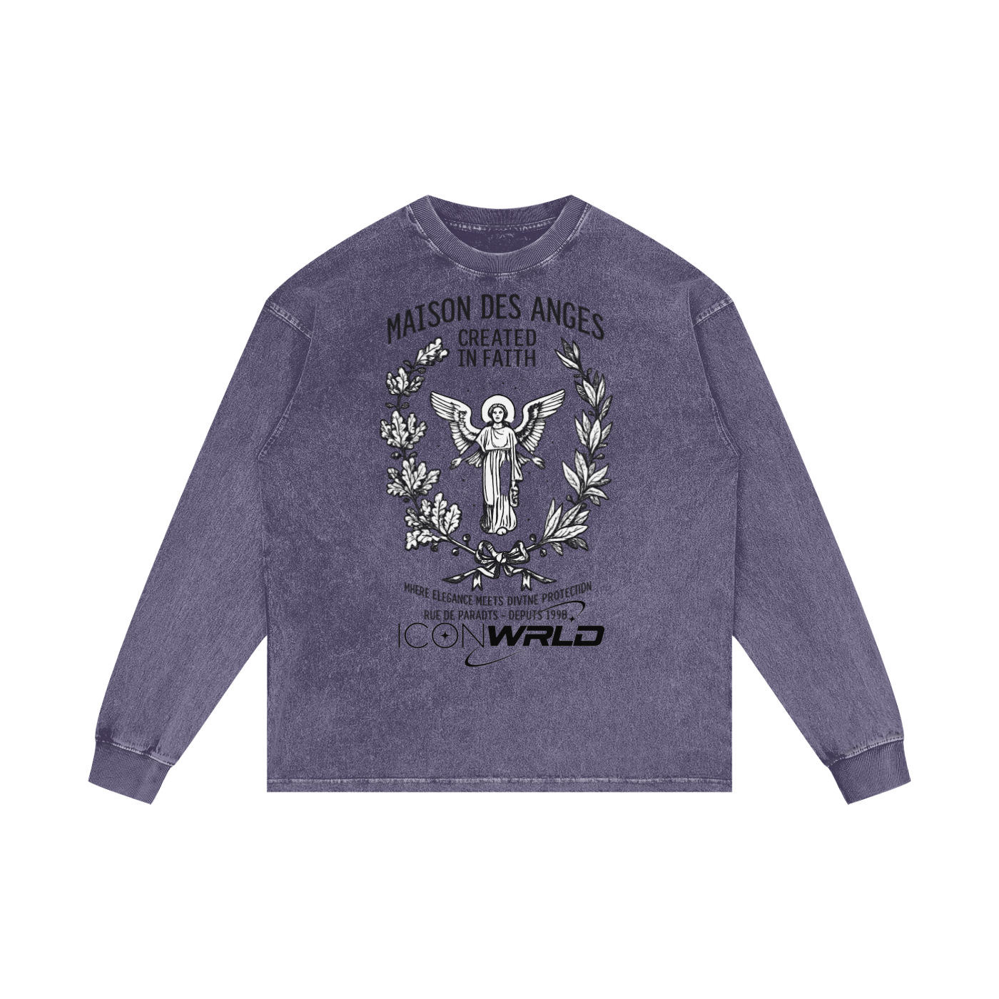 Acid Wash Oversize Long Sleeve T-Shirt