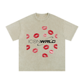 Snow Washed Oversized Cotton T-Shirt