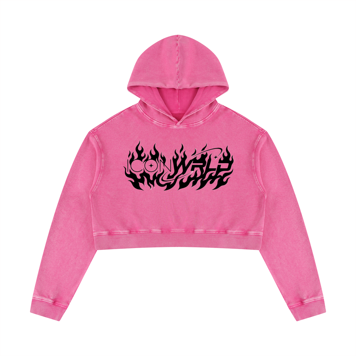 Women’s Mineral Washed Crop Hoodie