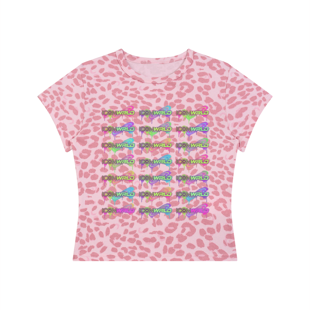 Women’s Leopard Print Crop T-Shirt