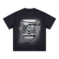 Square Patch Monkey Washed T-Shirt