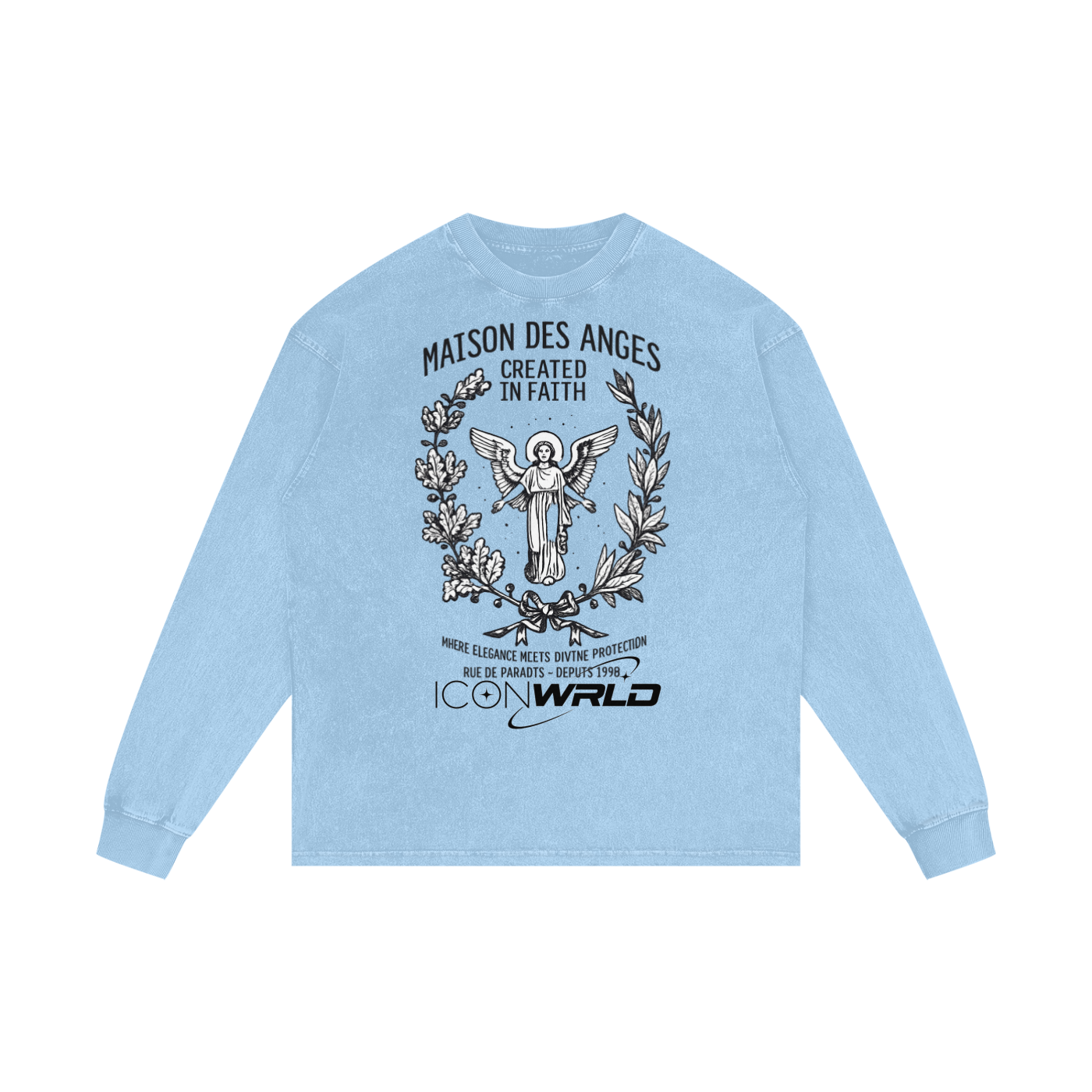 Acid Wash Oversize Long Sleeve T-Shirt