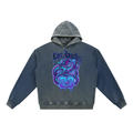 Vintage Washed Gradient Fleece Hoodie