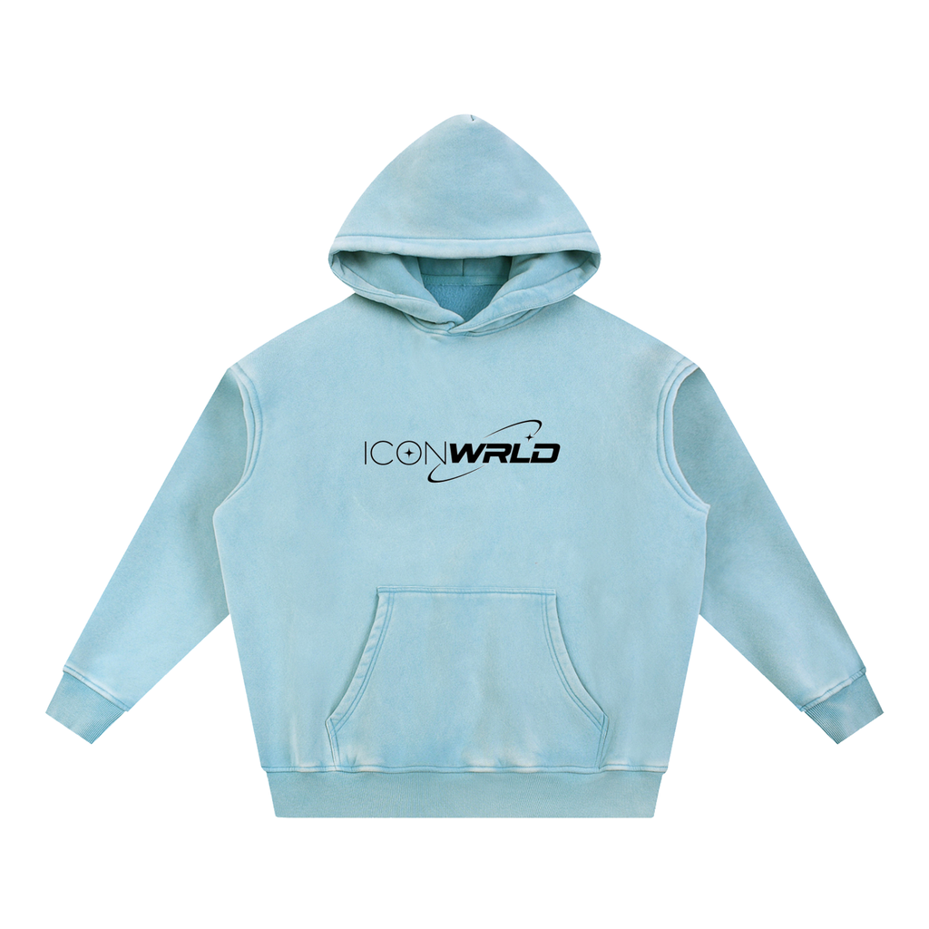 Snow Wash Fleece Oversize Hoodie