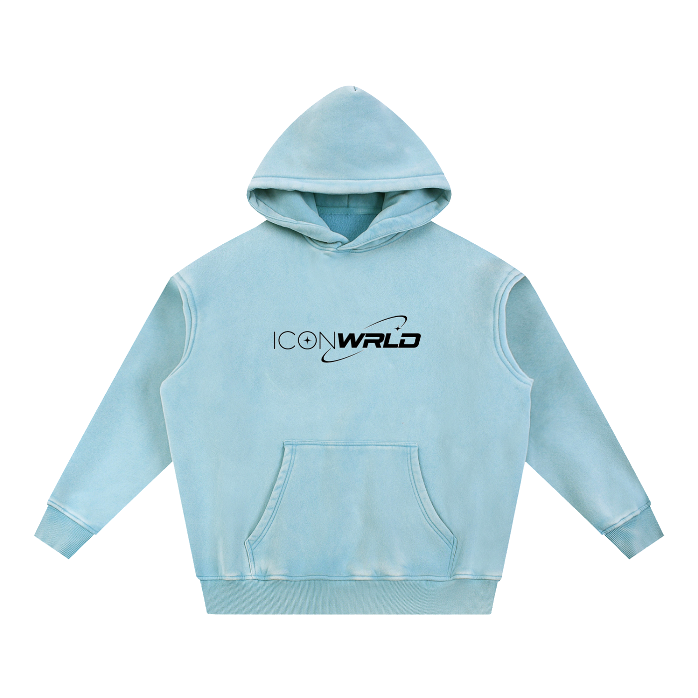 Snow Wash Fleece Oversize Hoodie