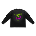 Sunfade Hand-Frayed Faux Two-Piece T-Shirt