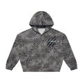 Unisex Vintage Wash Leopard Full Zip Hoodie