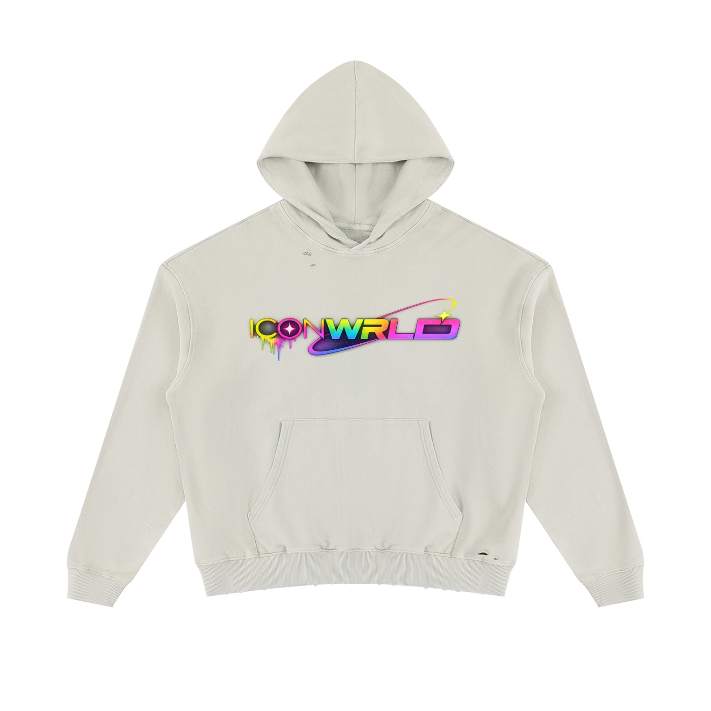 Unisex Mineral Wash Distressed Hoodie