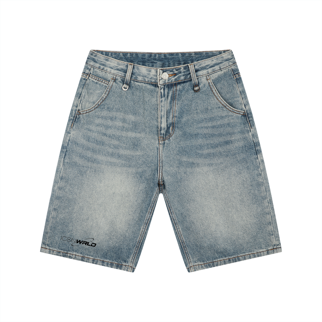 Men's Vintage Wash Denim Shorts
