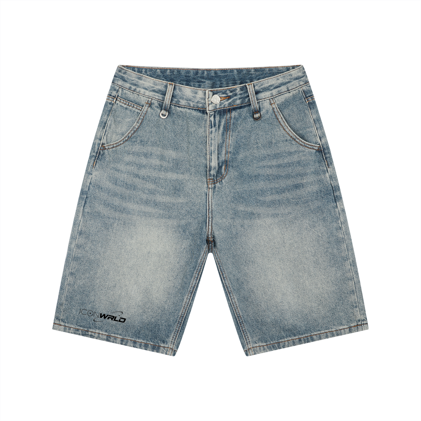 Men's Vintage Wash Denim Shorts