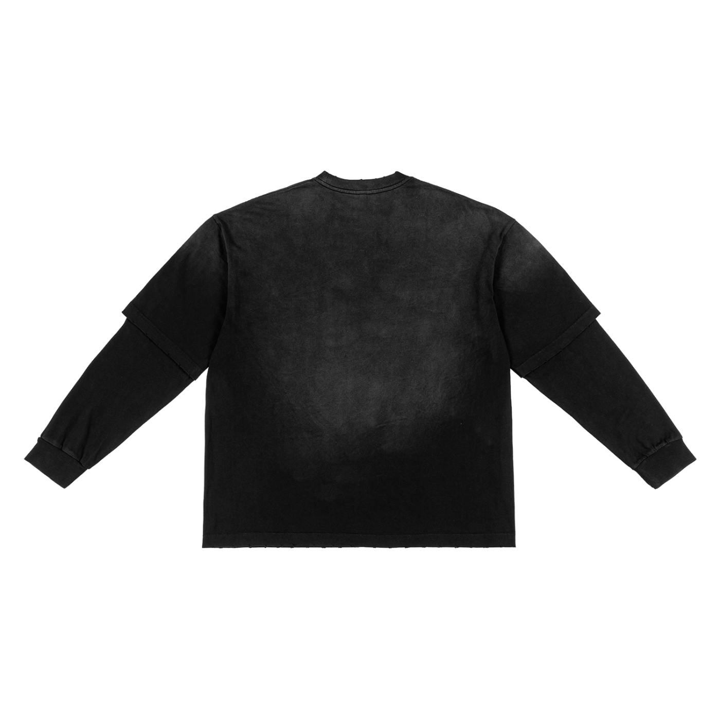 Sunfade Hand-Frayed Faux Two-Piece T-Shirt