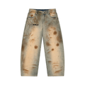 Men’s Vintage Wash Barrel Leg Jeans