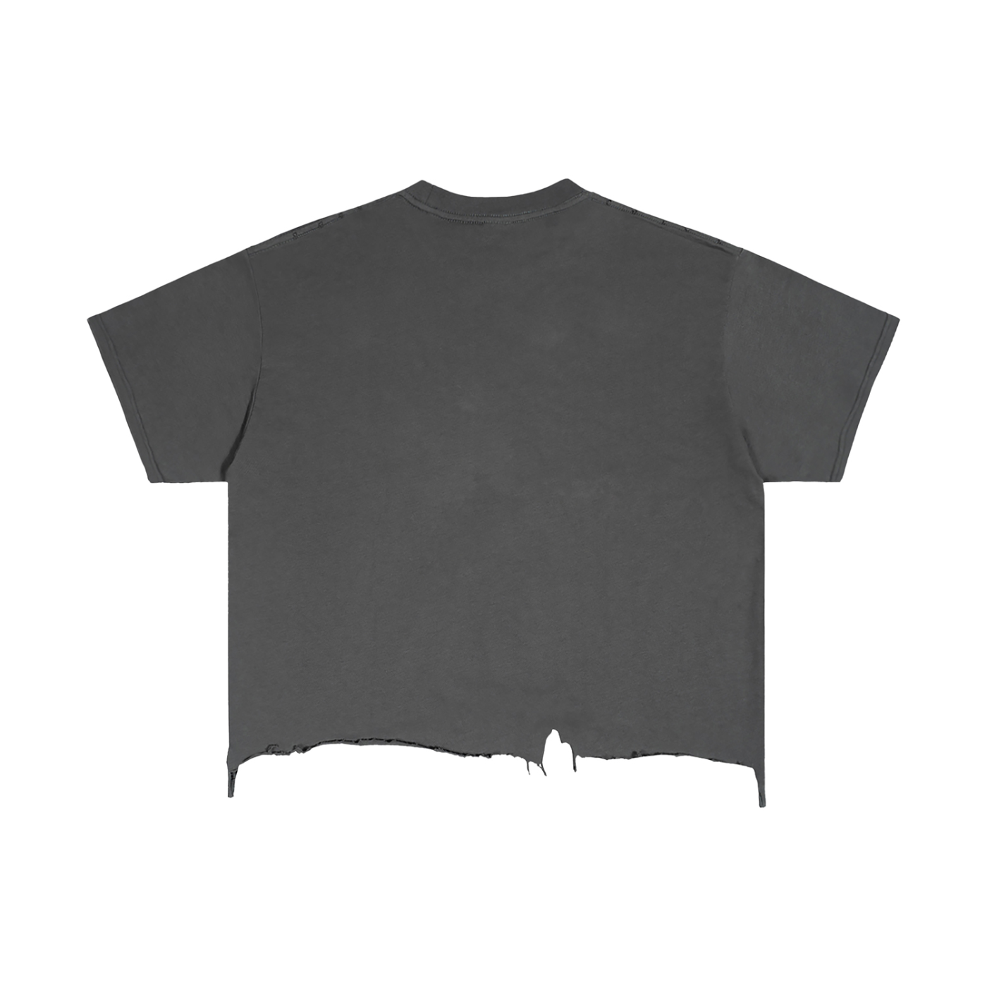 HUSTLE Vintage Distressed Hem T-Shirt